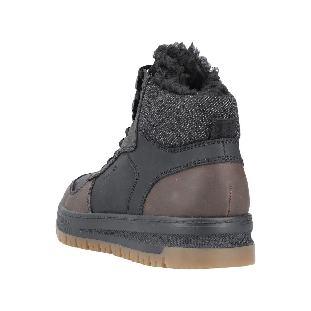 Rieker Herren Schnürboots TEX- Membran Warmfutter Extraweite H schwarz S23 38545-00
