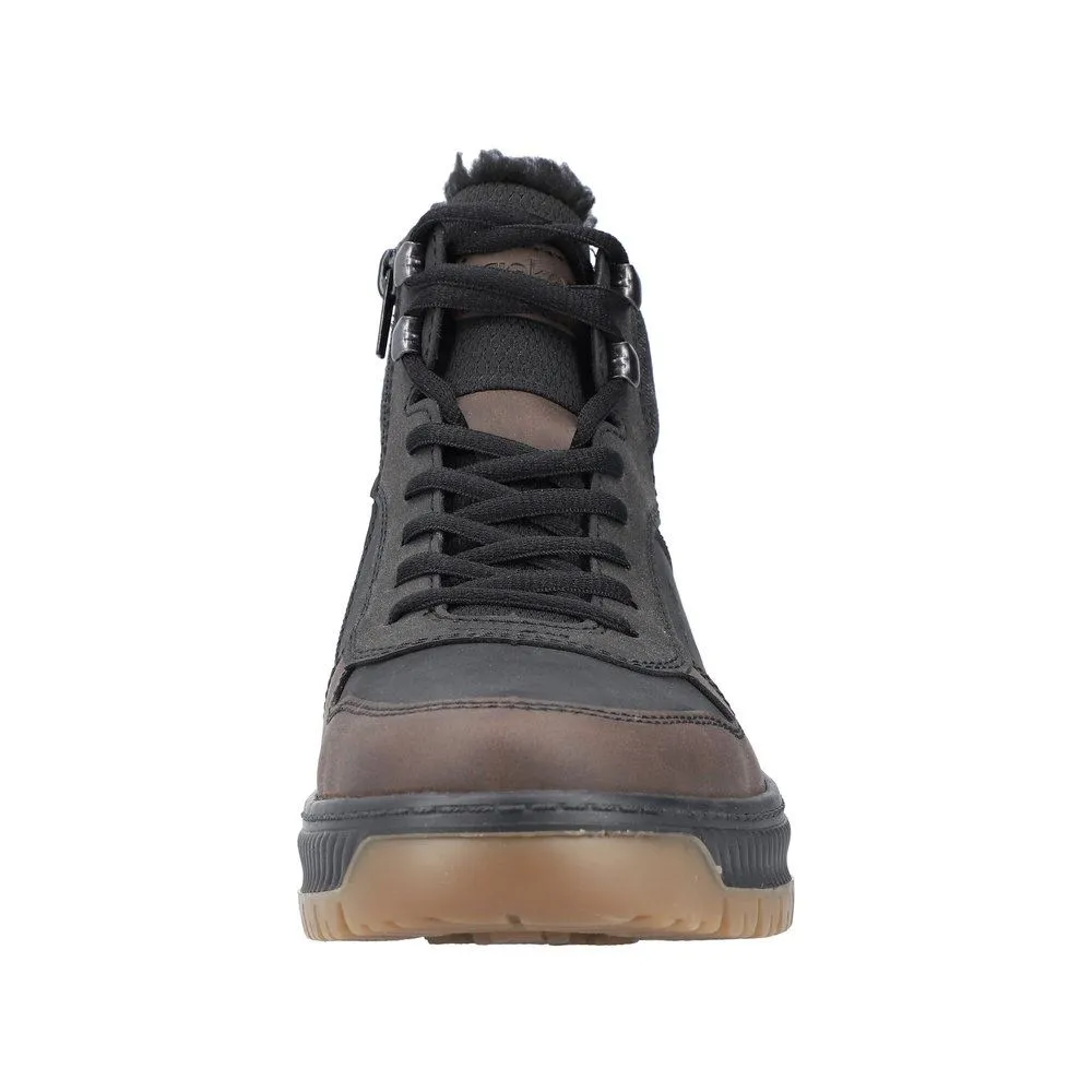 Rieker Herren Schnürboots TEX- Membran Warmfutter Extraweite H schwarz S23 38545-00